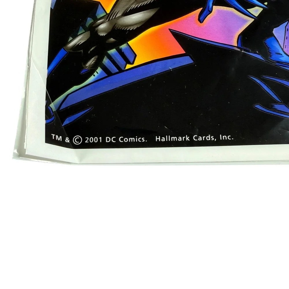 Vintage 2001 Batman Party Supplies Hallmark DC Comics Y2K Hats and Bags Set